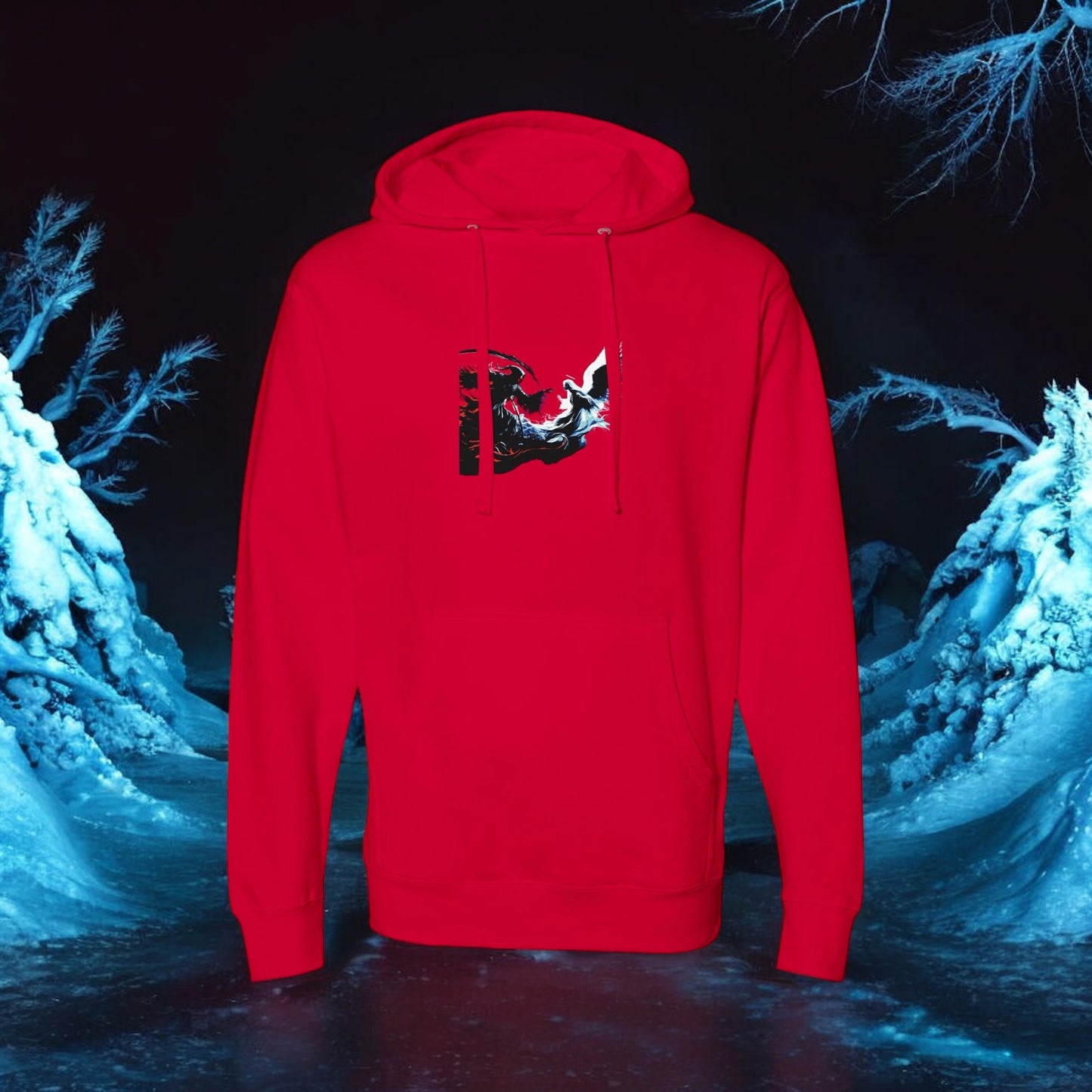 First Edition Legendary Reaper Vs Angel Dark & High Contrast Slim Fit Hoodie