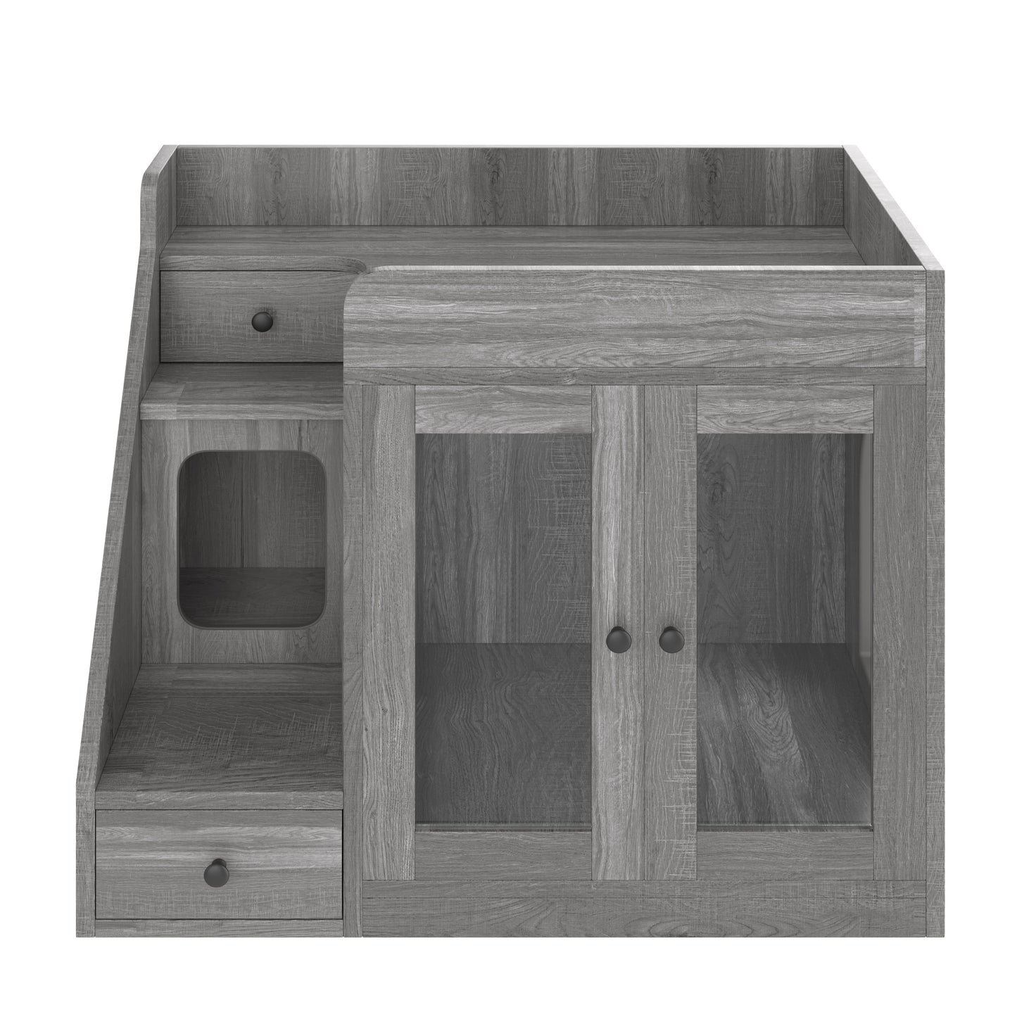 📥🐱Cat Litter Box Enclosure With Light & Resting Space