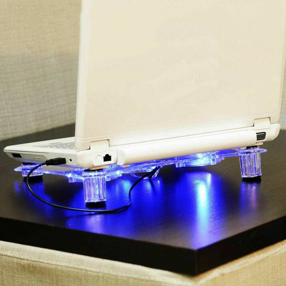 ≋☃️Triple Fan Cooling Pad For Laptop With LED Light Radiator
