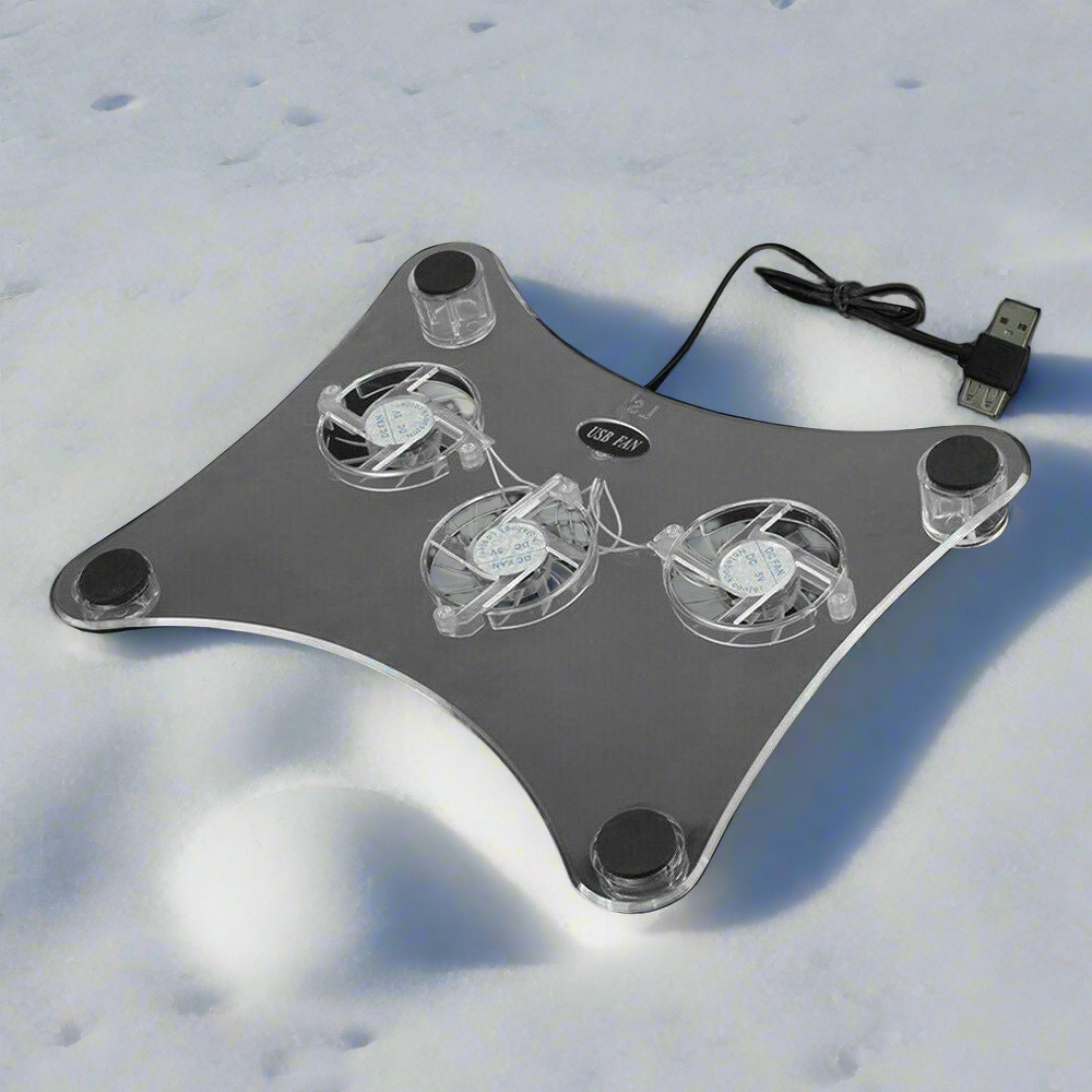 ≋☃️Triple Fan Cooling Pad For Laptop With LED Light Radiator