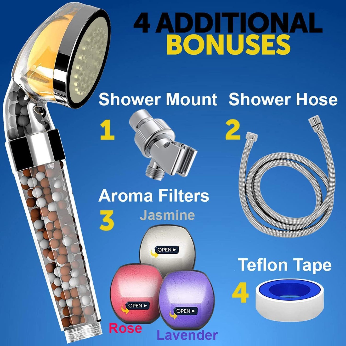🛀Vitamin C Shower Head Filter With Hose