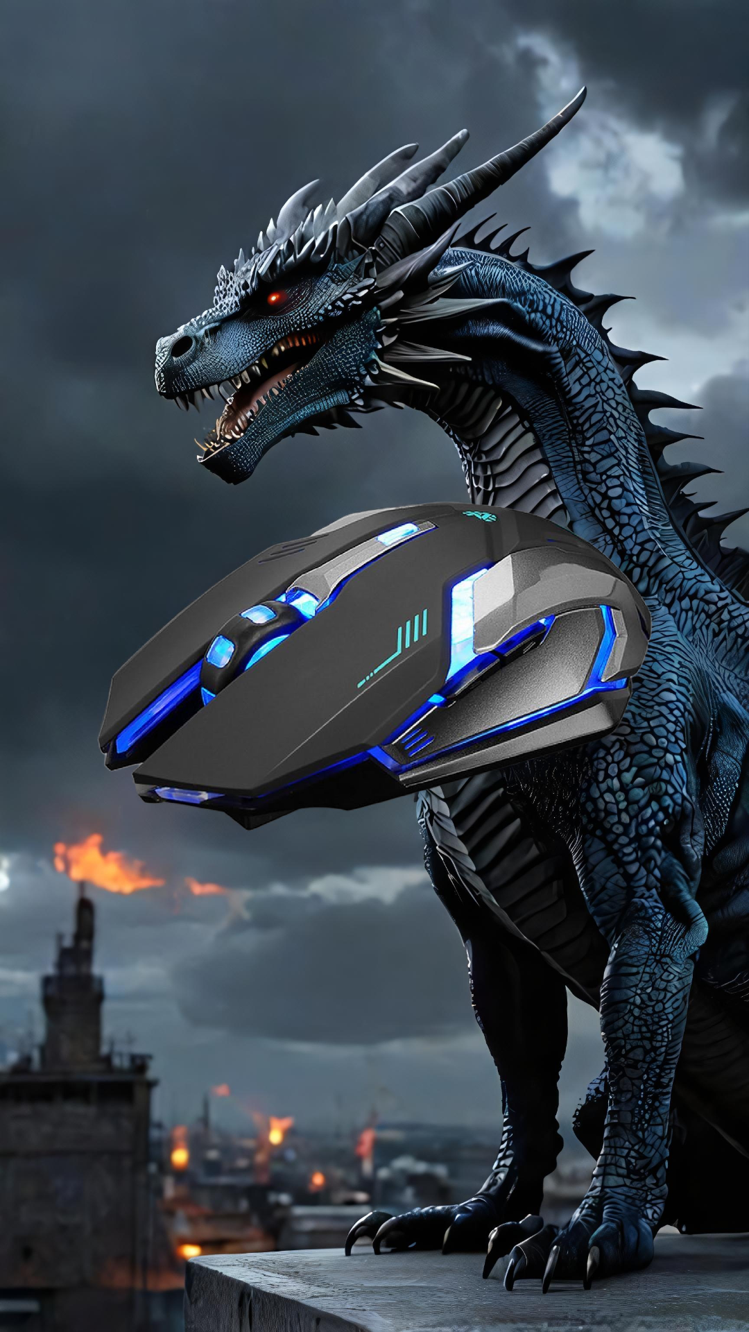 🖱️🐉Stealth 7 Wireless LED Gaming Mouse