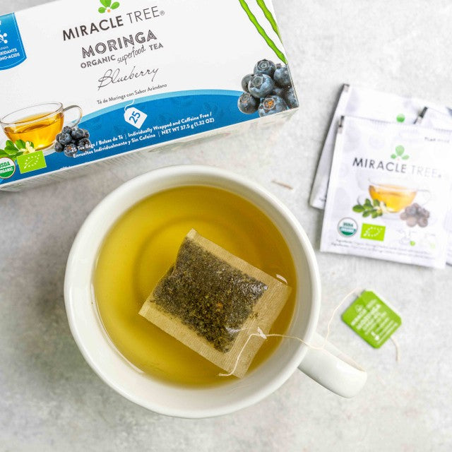 🍵🫐Organic Moringa Tea|Blueberry