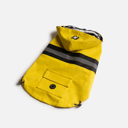 Aden Water-proof Dog Raincoat Yellow Vinyl Rain Jacket