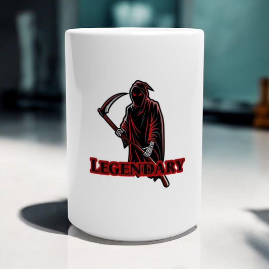 ☕️Legendary Reaper Ceramic Mug|Design 5 (15 Oz)