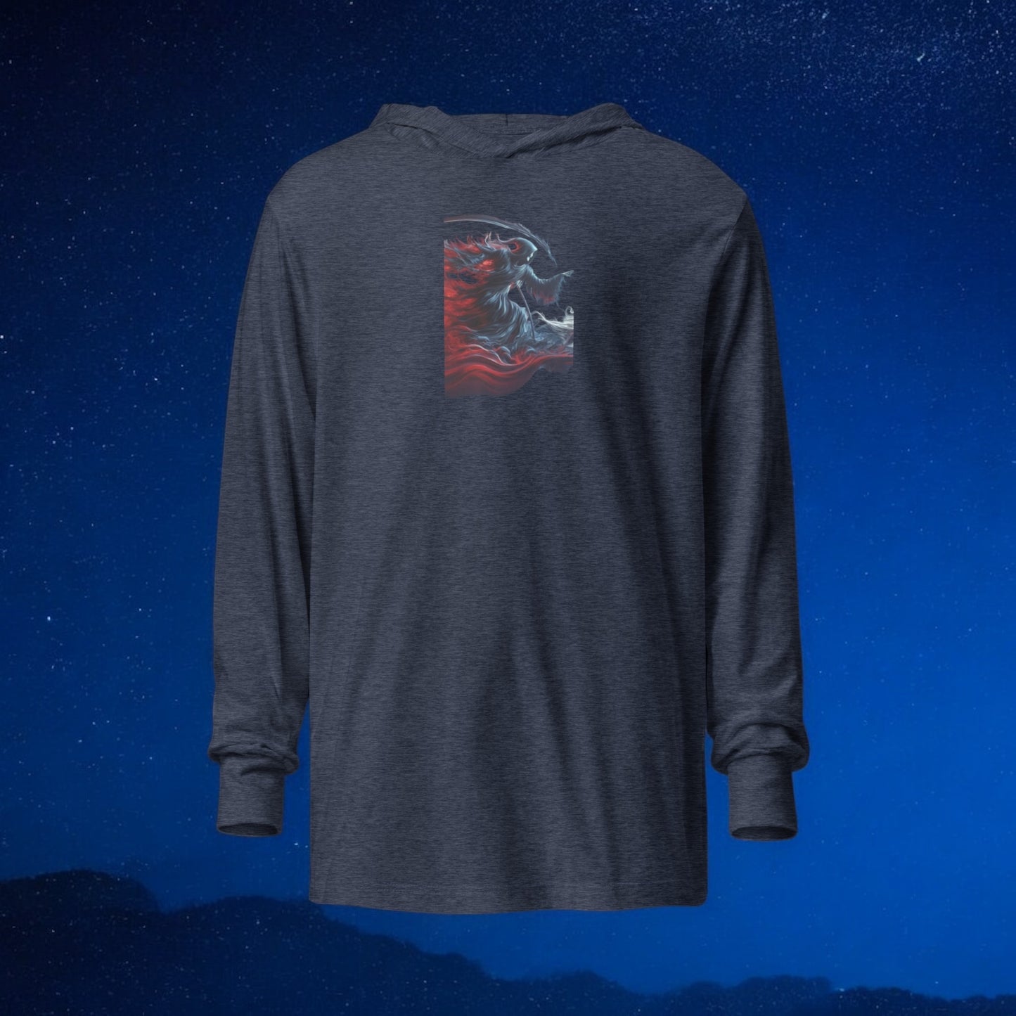 Original Edition Legendary Reaper Full Artwork Hooded Long Sleeve Shirt