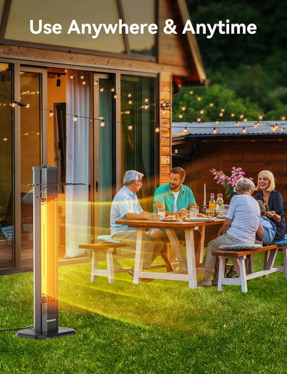 ♨️Outdoor Infrared Heater, 1500W 36Inch Electric Heater with 3 Heating