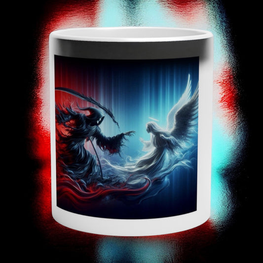 Legendary Magic Evolving Ceramic Mug 11oz Reaper Vs Angel Edition