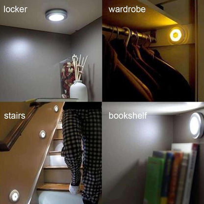 🚷Motion Sensor Light Control White LED Night|6 LED