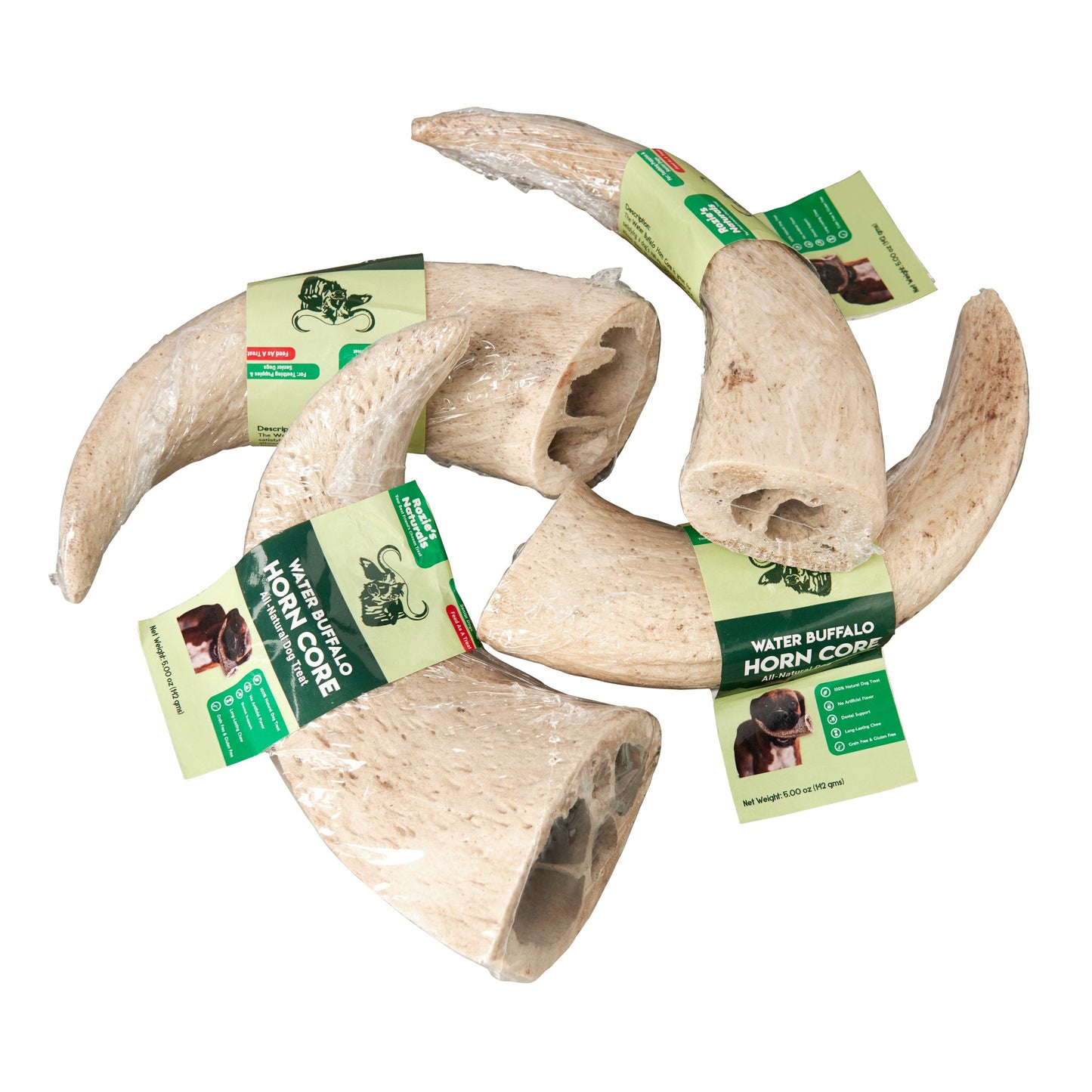 Rozie's Naturals Buffalo Horn Chews For Dogs