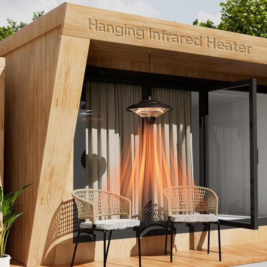 🏜️1500W Electric Patio Heater|Light Weight