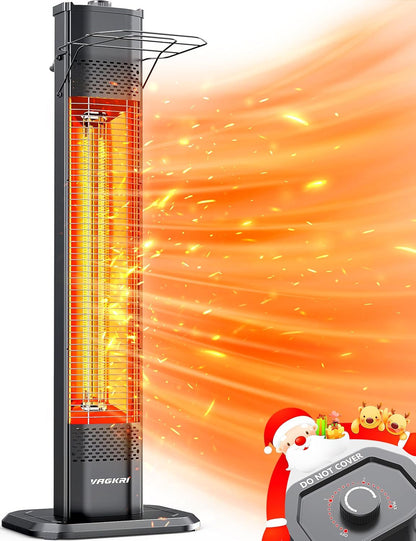 ♨️Outdoor Infrared Heater, 1500W 36Inch Electric Heater with 3 Heating