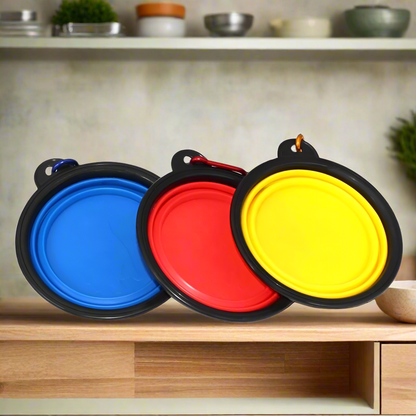 🛤️🥣Collapsible Silicone Pet Travel Bowl