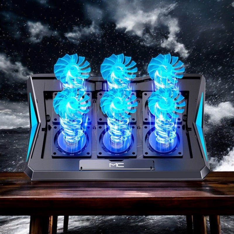 🧊Laptop Cooling Radiator Triple Hurricane Fan Gadget
