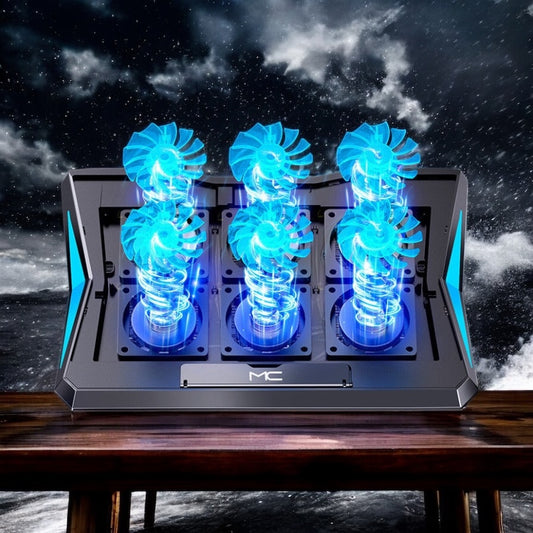 🧊Laptop Cooling Radiator Triple Hurricane Fan Gadget