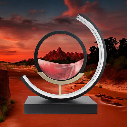 ⏳🏝️Moving Sand LED Table Lamp