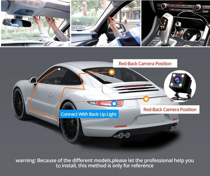 📹⏯Dual Lens Dash Cam HD 1080P Front/Rear/Inside Video Recorder