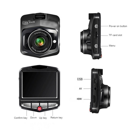 📷Full HD 1080P Dash Cam|Front or Rear Camera Night Vision