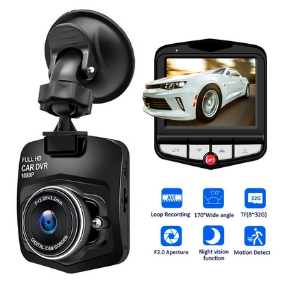 📷Full HD 1080P Dash Cam|Front or Rear Camera Night Vision