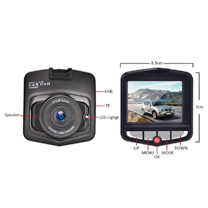 📷Full HD 1080P Dash Cam|Front or Rear Camera Night Vision
