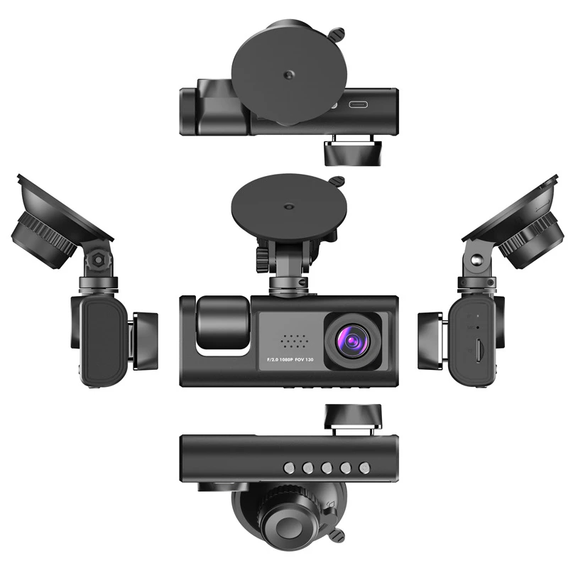 📹⏯Dual Lens Dash Cam HD 1080P Front/Rear/Inside Video Recorder