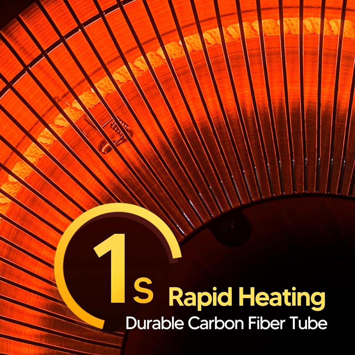 🏜️1500W Electric Patio Heater|Light Weight