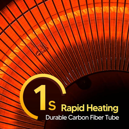 🏜️1500W Electric Patio Heater|Light Weight