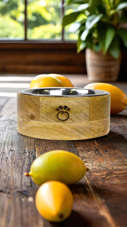 🍲🥭Mango Wood Single Bowl