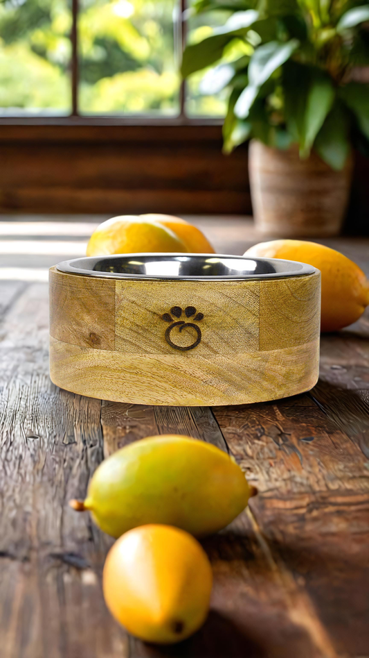 🍲🥭Mango Wood Single Bowl