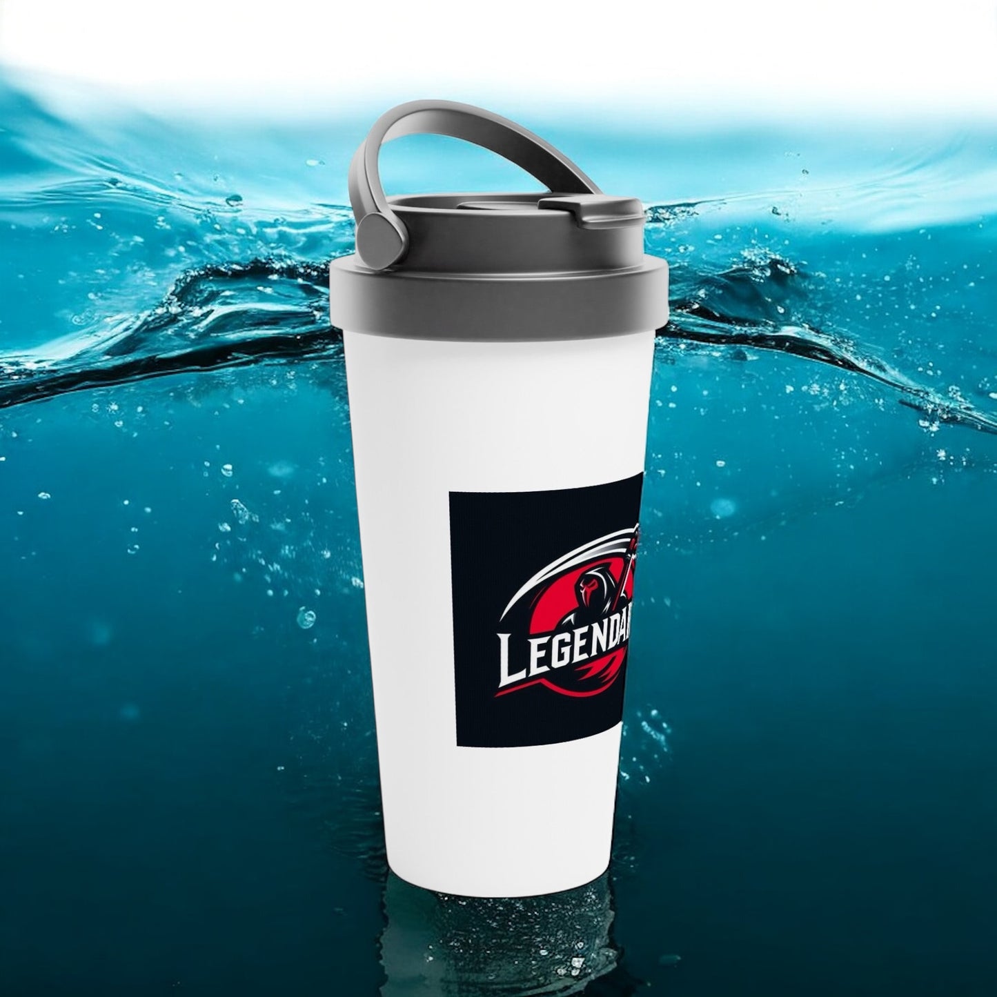 Legendary 15oz Stainless Steel Travel Mug Design 1