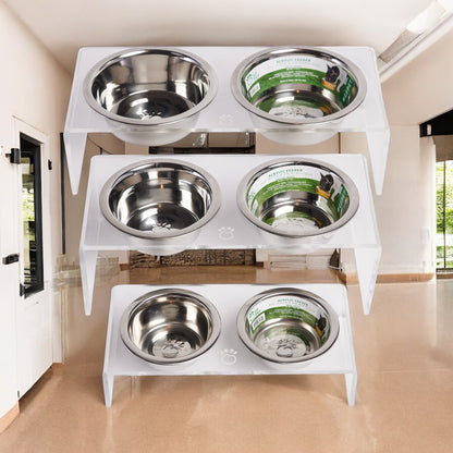 🍲Acrylic Double Food & Water Bowl