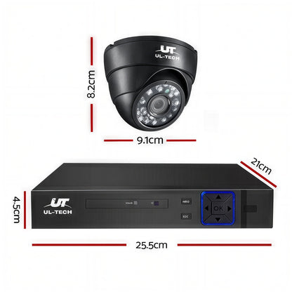 🎥CCTV Security System 4CH DVR 4 Cameras 1080p