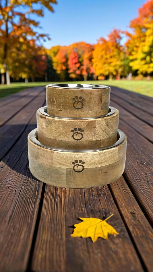 🍲🥭Mango Wood Single Bowl
