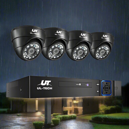 🎥CCTV Security System 4CH DVR 4 Cameras 1080p