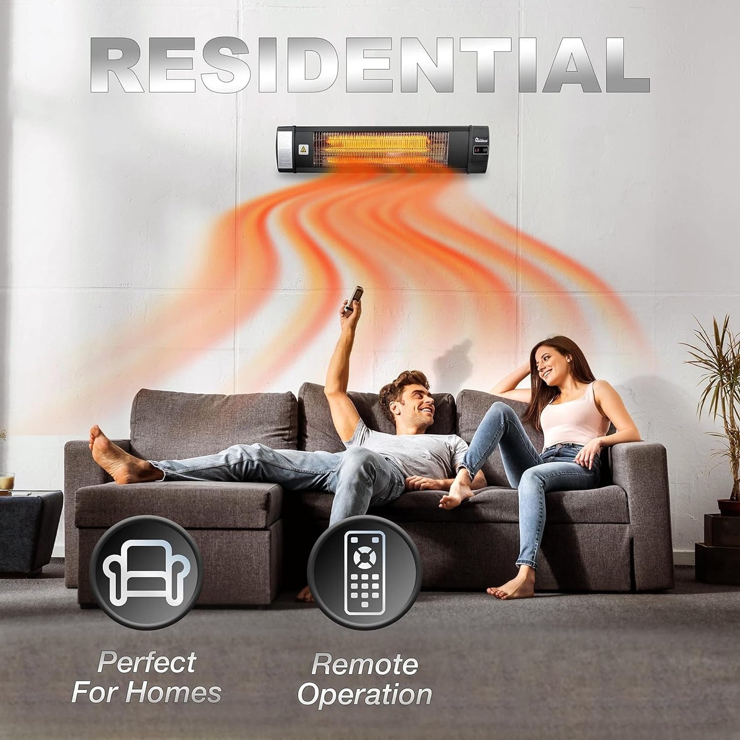 ♨ DR-238 Carbon Outdoor Heater|For Patio & Garage