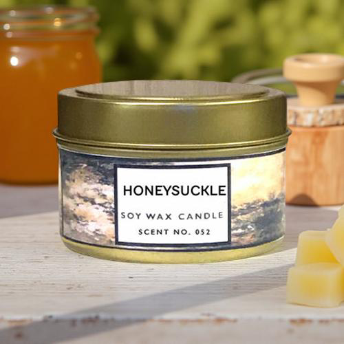 🍯🕯️Honeysuckle Scented Soy Wax Candle