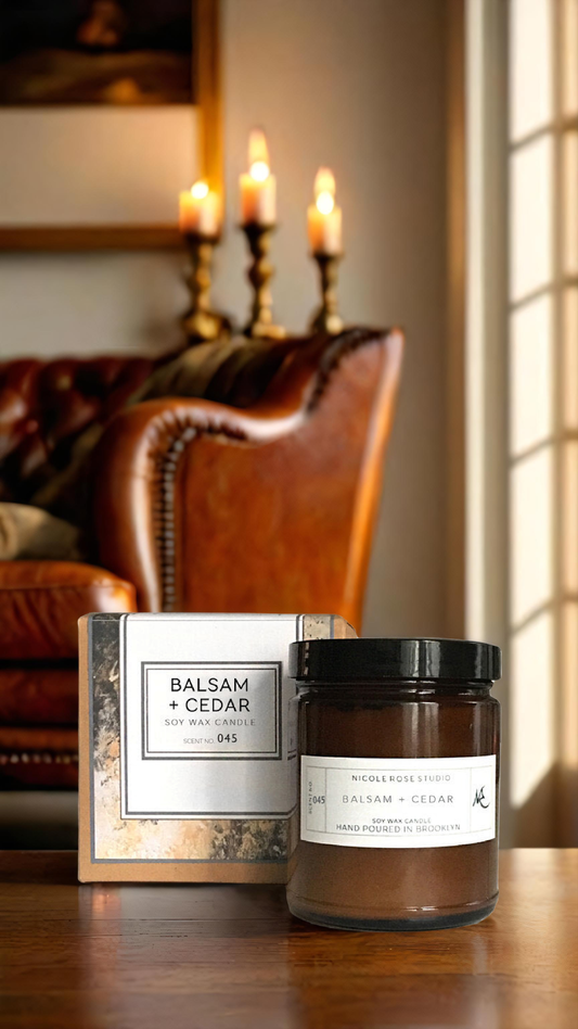 🕯️Balsam + Cedar Soy Wax Candle
