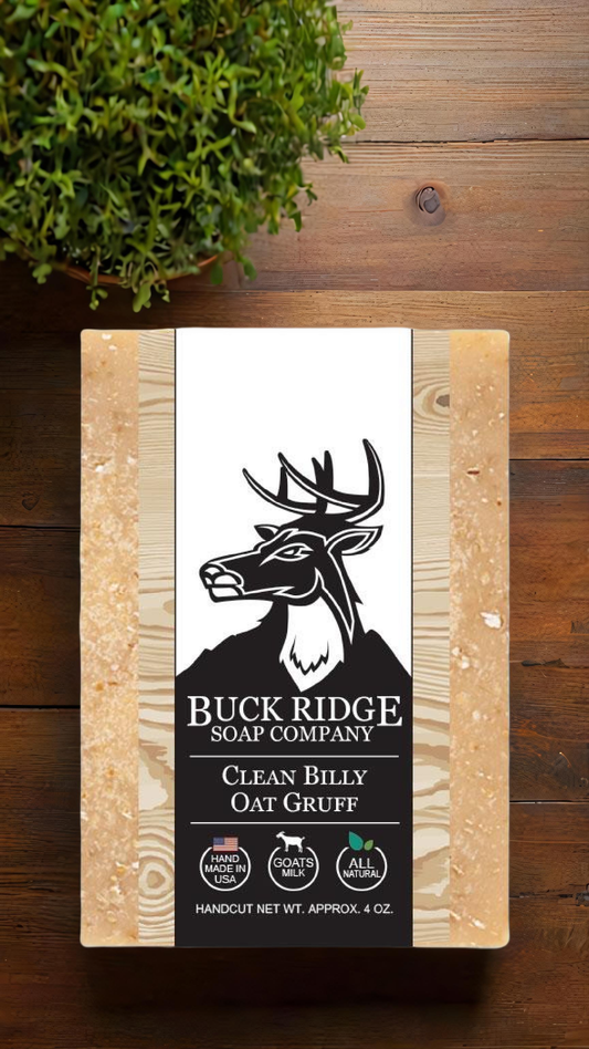 🥛🏔️Clean Billy Oat Gruff Men's Handmade Soap