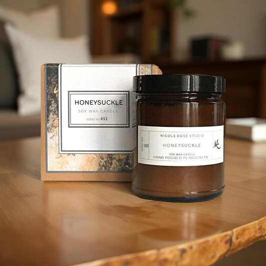 🍯🕯️Honeysuckle Scented Soy Wax Candle
