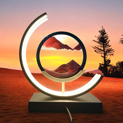⏳🏝️Moving Sand LED Table Lamp