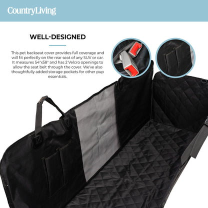 🚗 🐾Backseat Car Hammock Dog Cover – Non-Slip, Water & Scratch Proof