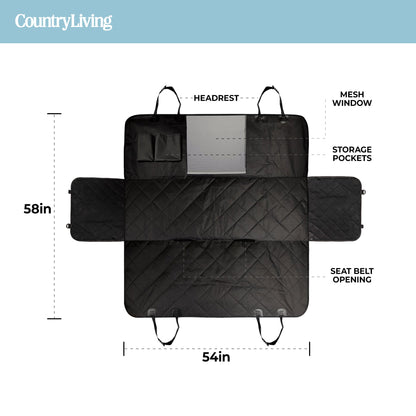 🚗 🐾Backseat Car Hammock Dog Cover – Non-Slip, Water & Scratch Proof