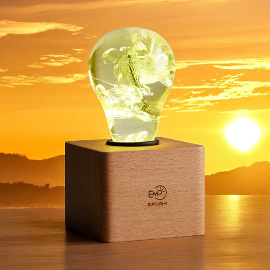 💡Yellow Hydrangea Table Lamp