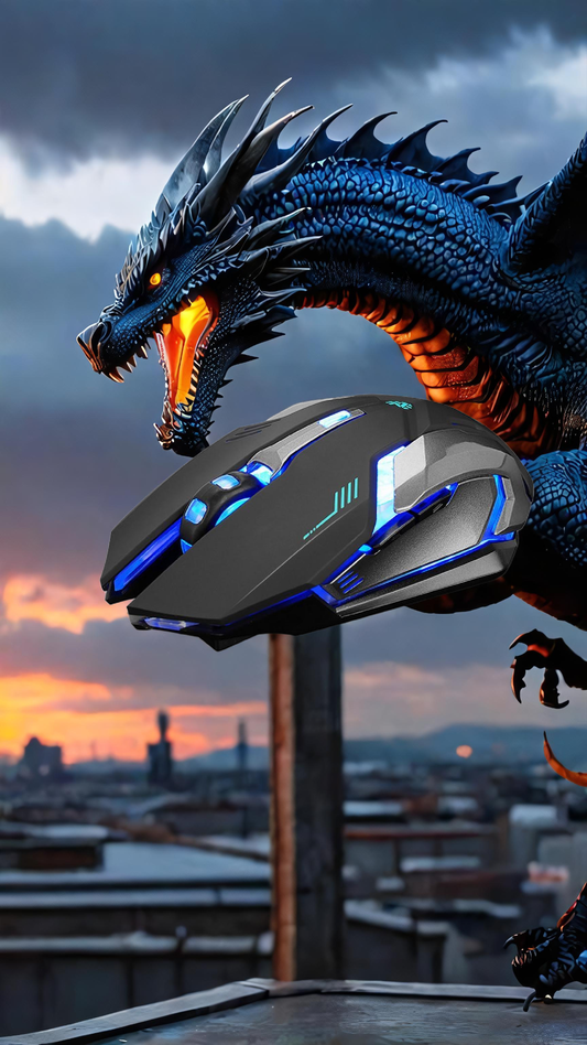 🖱️🐉Stealth 7 Wireless LED Gaming Mouse