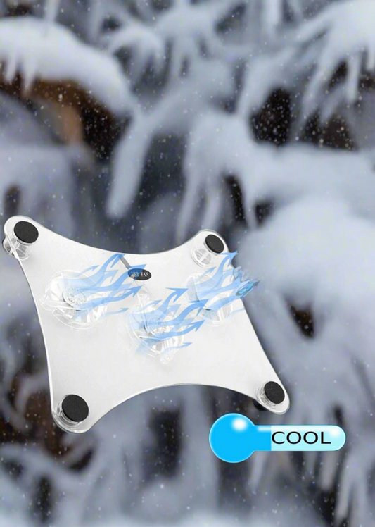 ≋☃️Triple Fan Cooling Pad For Laptop With LED Light Radiator