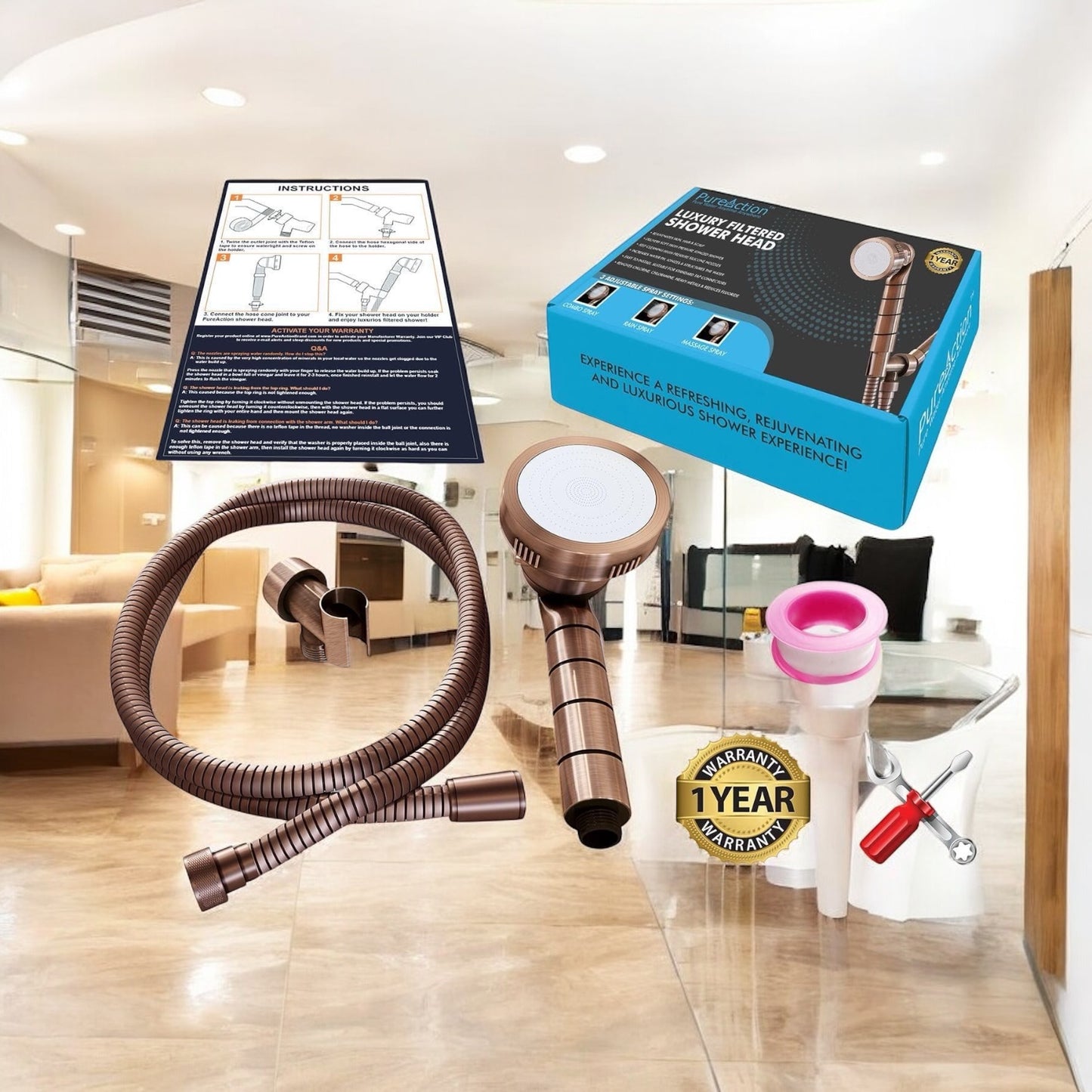 🚿Luxury Filtered Hand Held Shower Head