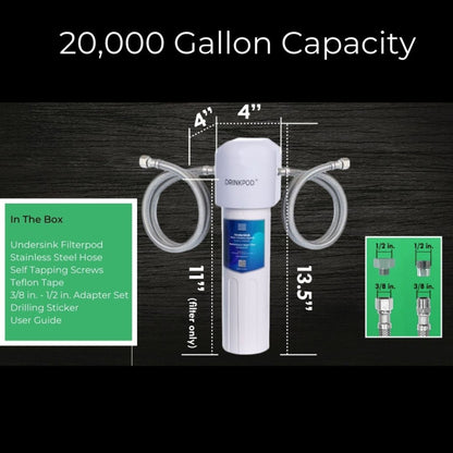Drink POD Under Sink Water Filter System|3 Years Longevity
