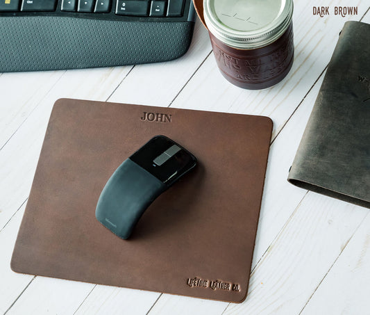 John Leather Mouse Pad
