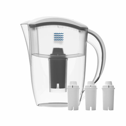 Drinkpod Alkaline Water Filter Pitcher|8-Stage Cartridge 2.5L