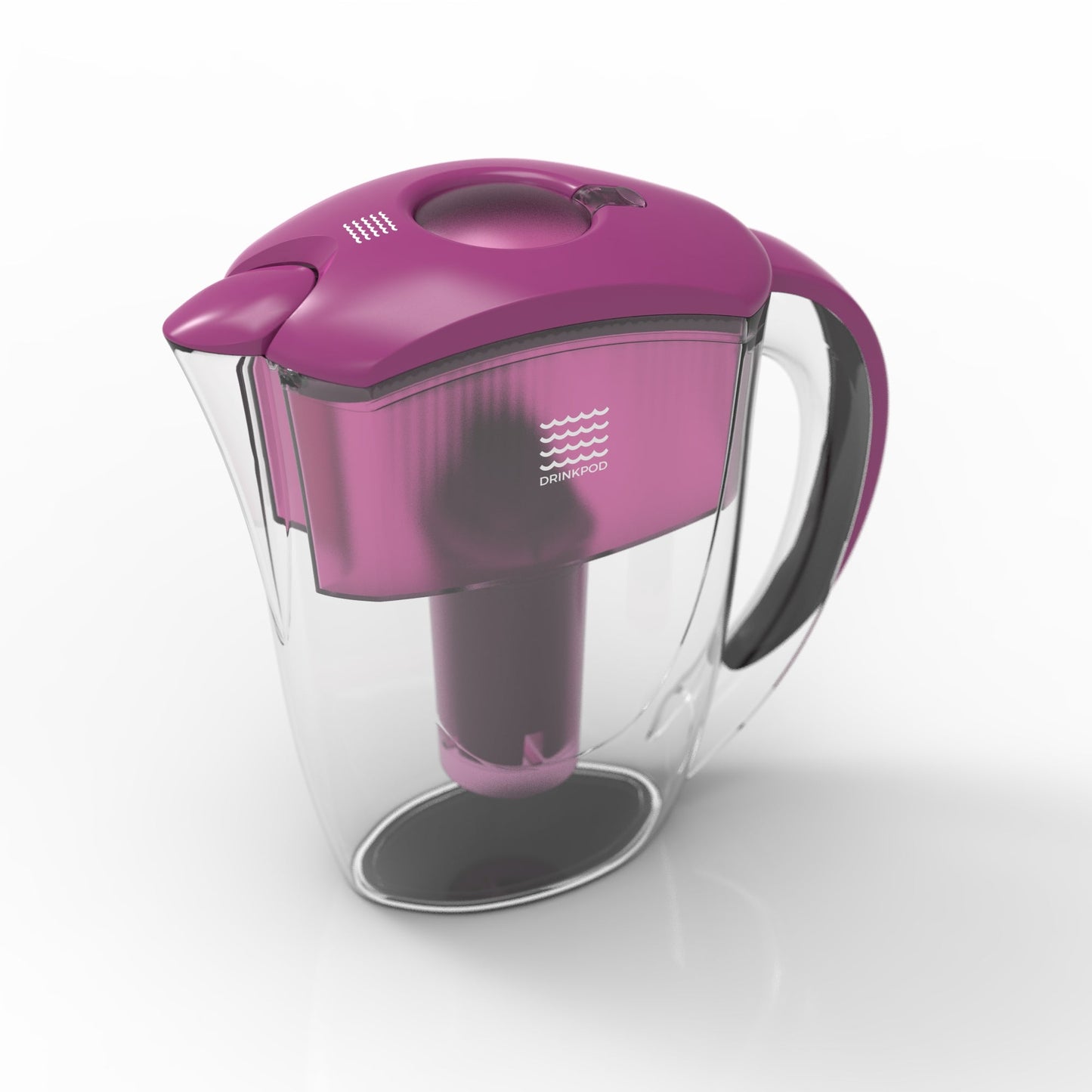 Drinkpod Alkaline Water Filter Pitcher|8-Stage Cartridge 2.5L